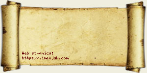 Žanka Adamović vizit kartica